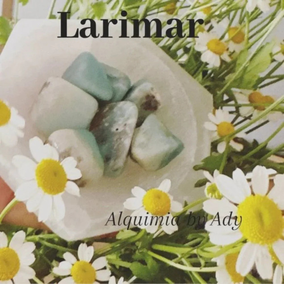 larimar rose gold rope chain adjustable necklace - Picture 7 of 7